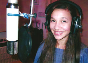 Oriana in studio